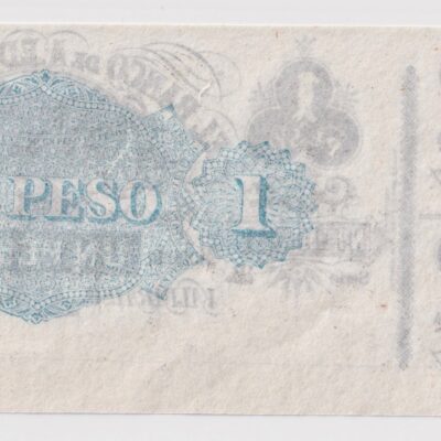Chile, Banco de A. Edwards, 1 Peso remanente del 2 de Julio de 1877, no catalogado, MUY RARO #NCH (IVA incluido)