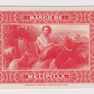 Chile, Banco de Melipilla, Prueba de reverso de $20, Escaso #YY (IVA incluido)