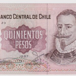 Chile, Billete 500 Pesos, 1987 (NQ) (IVA Incluido)